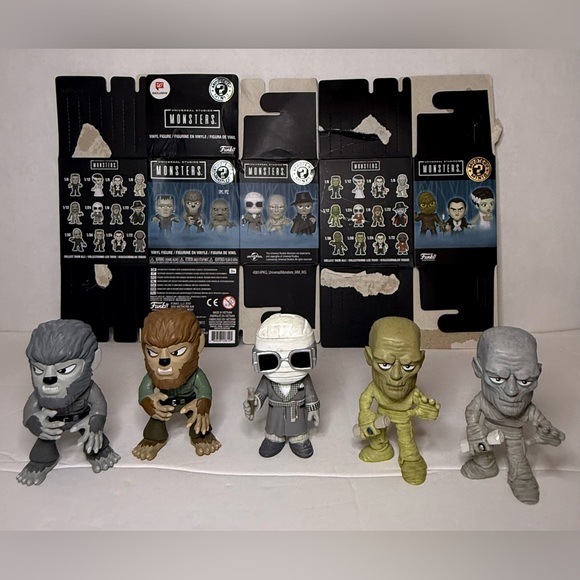 Funko Other - Funko Mystery Minis Universal Monsters Wolfman Invisible Man & The Mummy Figures